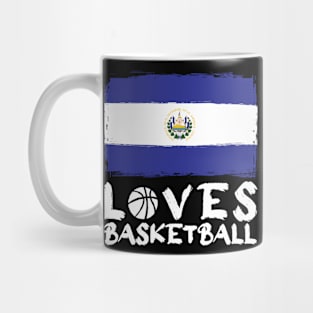 El Savador Loves Basketball Mug